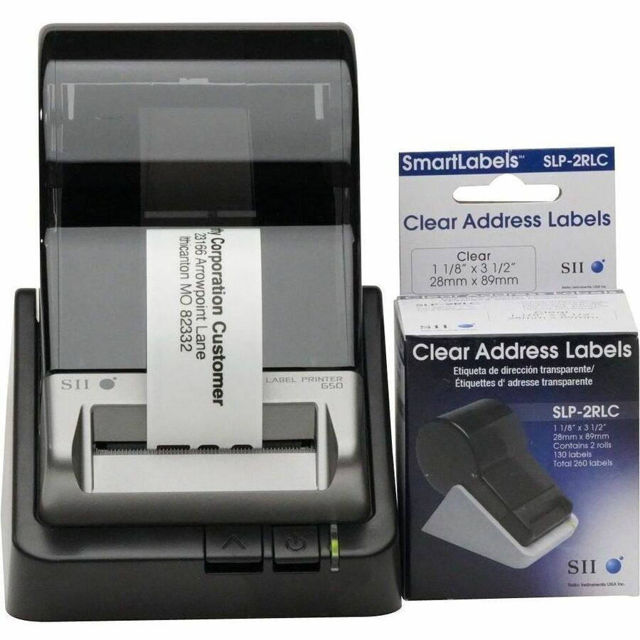Seiko Slp-2rlc Clear Address Label - Designed Perfect for Address Labels for Chr
