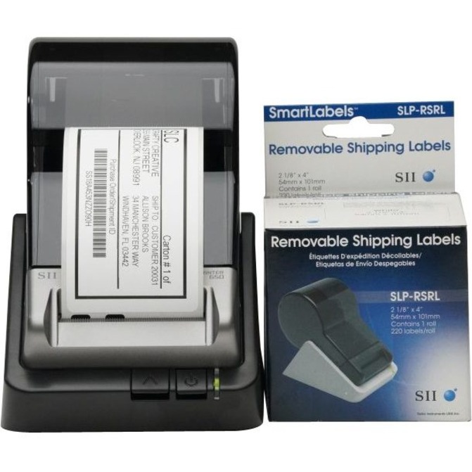 White - Label Width: 3 31/32 Label Length: 2 1/8 - Works with the Slp620, Slp650