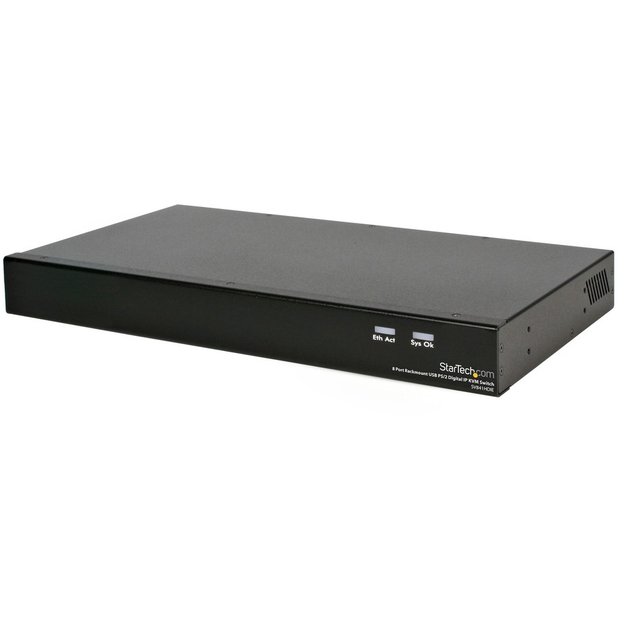 StarTech.com 8 Port Rackmount USB PS/2 Digital IP KVM Switch (SV841HDIE)