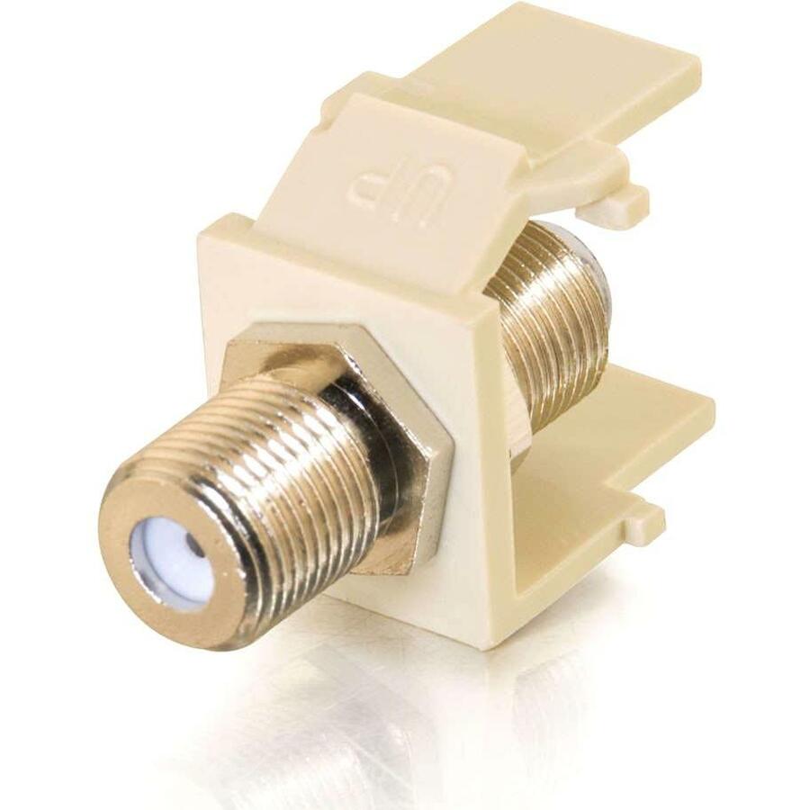 SNAP-IN F TYPE KEYSTONE MODULE IVORY - AVAILABLE IN DIFFERENT COLORS TO MATCH HO