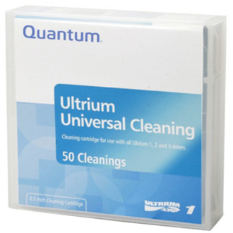 QUANTUM TAPE, LTO, CLEANING CARTRIDGE, 50 PASS, UNIVERSAL, LABELED