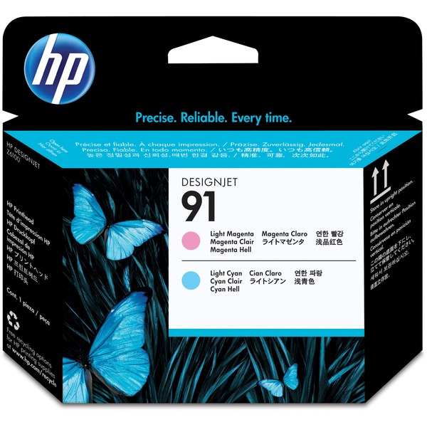 HP 91 Printhead Cartridge, Light Magenta/Light Cyan
