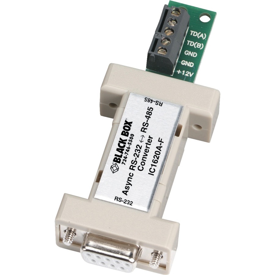 ASYNC RS232 TO RS485 INTERFACE CONVERTER - DB9 TO TERMINAL BLOCK