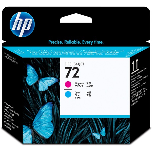HP 72 Magenta and Cyan Printhead - Inkjet - 1 Each