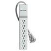 BELKIN Home/Office 6 Outlet Surge Suppressor - Receptacles: 6 - 720J (BE106000-06R)