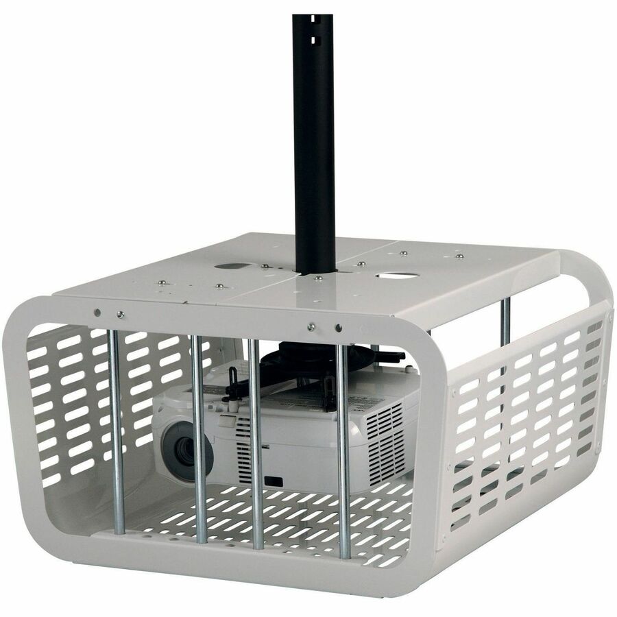 PROJECTOR ENCLOSURE - WHITE - SECURES AND PROTECTS MOST PROJECTORSINTERLOCKING T