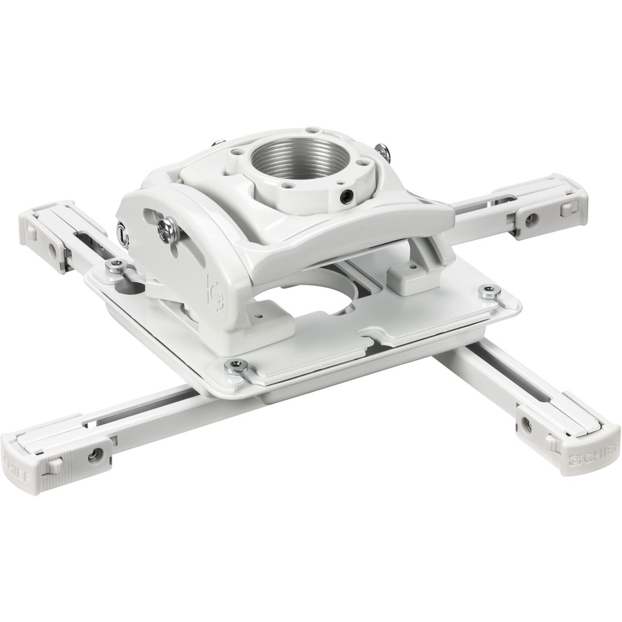 CEILING MOUNT - WHITE - MICROZONE ADJUSTMENTS MAKE PROJECTOR REGISTRATION FAST A