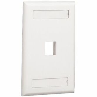 NK 1PT GANG FLUSH MOUNT FACEPLATE LBL
