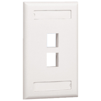 NK 2PT SGL GANG FLUSH MOUNT V FACEPLATE