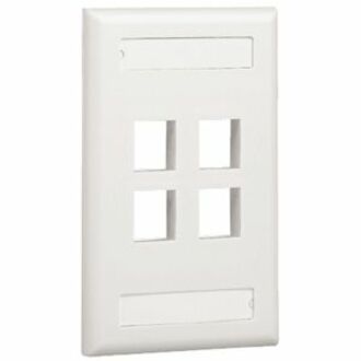 NK 4PT GANG FLUSH MOUNT V FACEPLATE LBL.