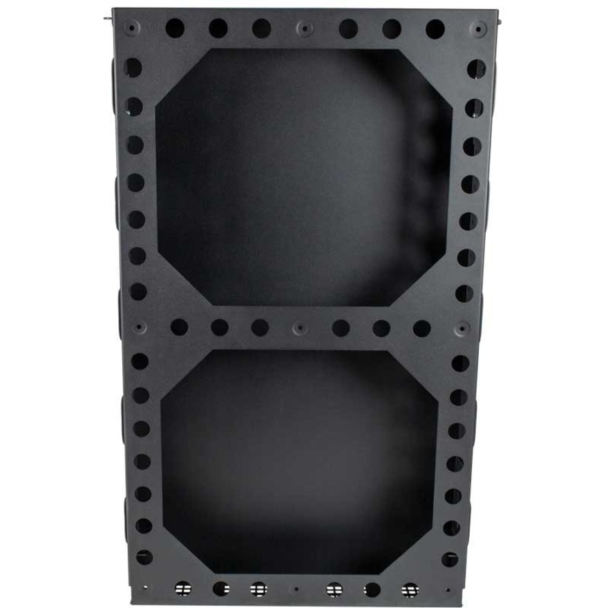 2U WALLMOUNT RACK, SECURE WITH COVER
