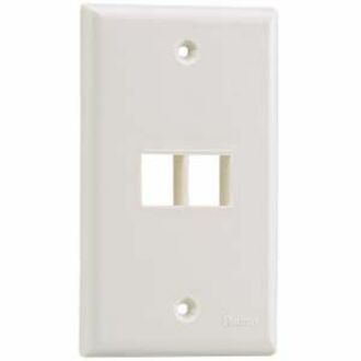 SGL GANG FLUSH MOUNT V FACEPLT INTL WHT