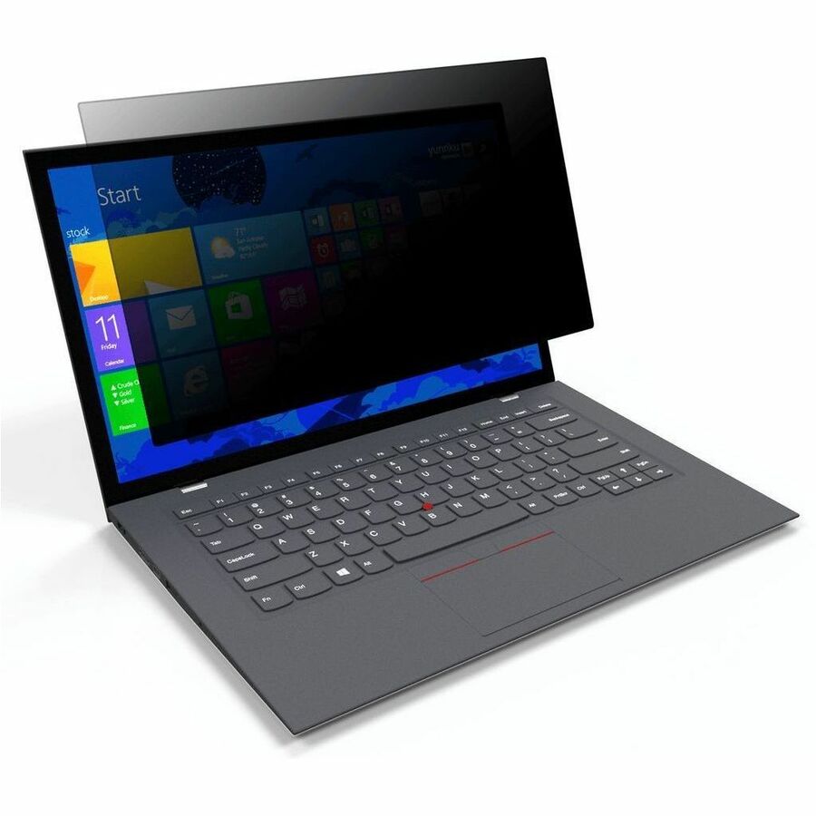 LAPTOP 4VU PRIVACY FILTER W/ ANTIMICROBIAL  FLIP HINGES 14.1IN