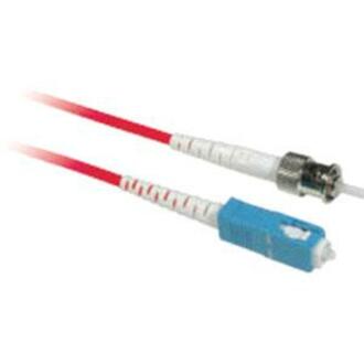 C2G 2M SC-ST 9/125 OS1 SIMPLEX SINGLEMODE PVC FIBER OPTIC CABLE - RED