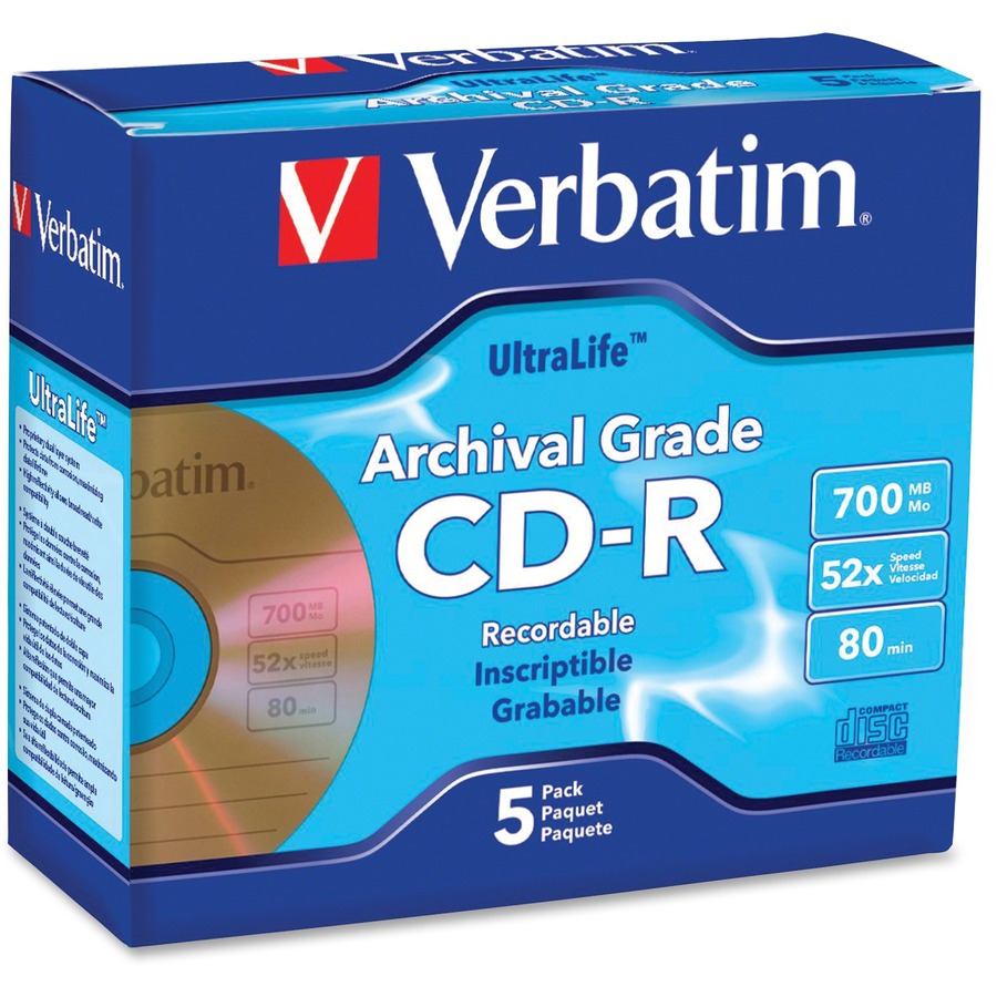 5PK CDR 52X ULTRALIFE ARCHIVAL MULTI 6