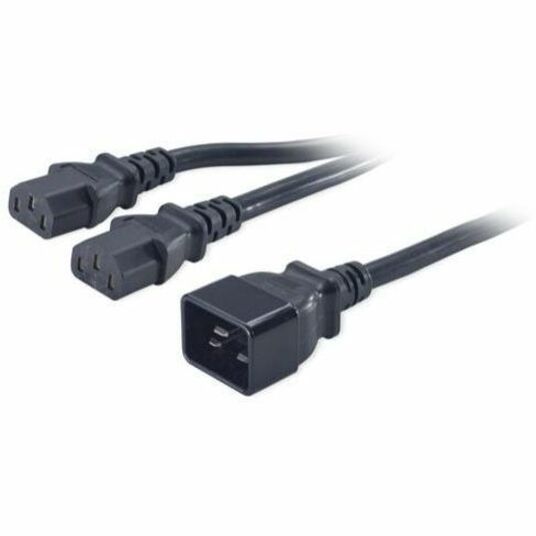 AP9888 - POWER CORD SPLITTER, C20 TO (2)C13, 0.5M