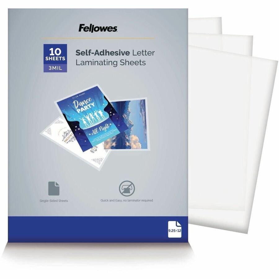 Laminating Sheets Self Adhesive 9x12 3mi