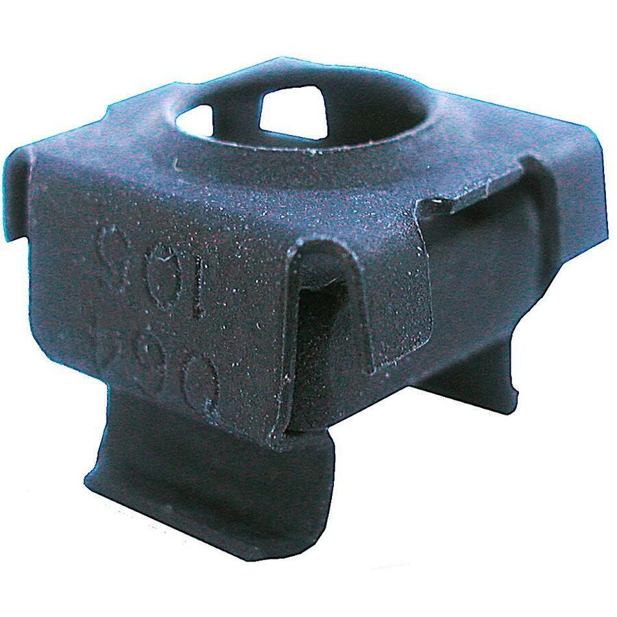 CAGE NUTS: 12-24 THREADED; COMPATIBLE WITH INDUSTRY STANDARD 3/8 INCH SQUARE HOL