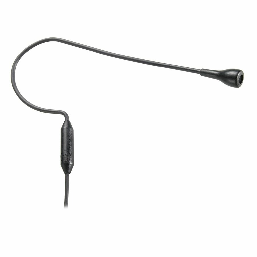 AUDIO TECHNICA PRO92 Omnidirectional Headworn Microphone, Black | 55" (1.4m) permanently attached cable terminated with a locking 4-pin connector for use with Audio-Technica cW-style body-pack wireless transmitters