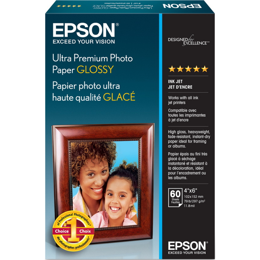 Epson Ultra Premium Photo Paper - 4" x 6" - Glossy