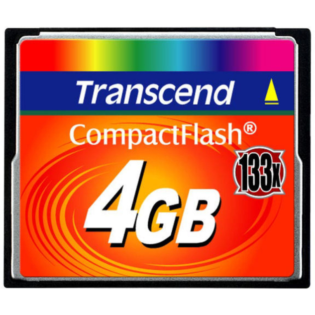 COMPACTFLASH 133 - FLASH DRIVE - 4GB - COMPACTFLASH CARD - 3.3 5 - READ: UP TO