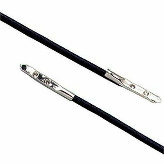 BLACK, 30IN (762MM) ELASTIC NECK CORD W/