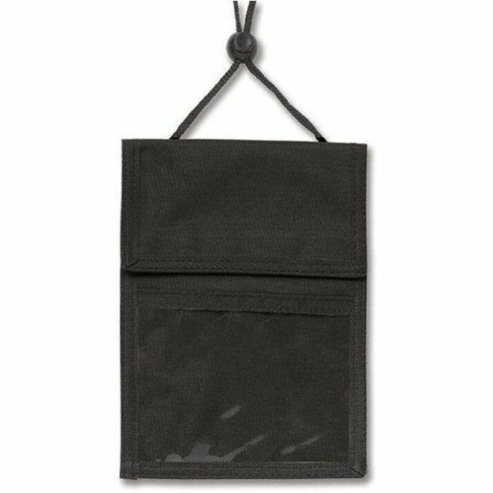 BLACK, 3-POCKET CREDENTIAL WALLET HOLDER