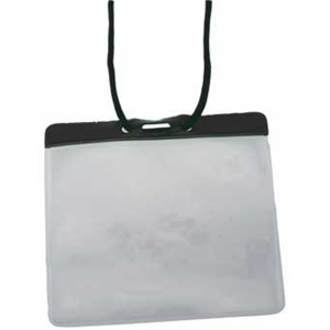EXTRA LARGE BLACK BAR BADGE HOLDER W/36I
