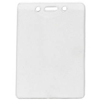 BADGE HOLDER, 3 X 4 VERT CLEAR VINYL BADGE HOLDER, MINIMUM ORDER QUANTITY: 100