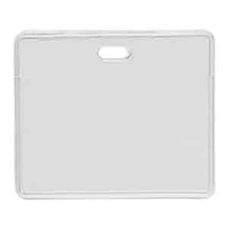 BADGE HOLDER, CLEAR VINYL PROXIMITY CARD HOLDER W/SLOT, MINIMUM ORDER QUANTITY: