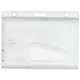 BADGE HOLDER, FROSTED, RIGID PLASTIC ACCESS CARD, MINIMUM ORDER QUANTITY: 100