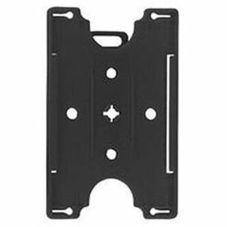 BADGE HOLDER, BLACK SEMI-RIGID CONVERTIBLE CARD HOLDER, MINIMUM ORDER QUANTITY: