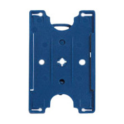 BADGE HOLDER, BLUE, SEMI-RIGID CONVERTIBLE CARD HOLDER, MINIMUM ORDER QUANTITY: