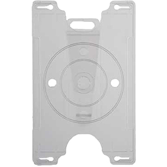 CLEAR, SEMI-RIGID CONVERTIBLE CARD HOLDE
