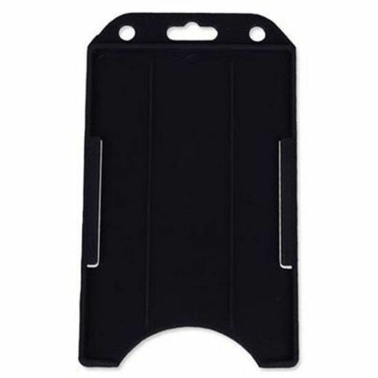 BLACK, VERTICAL, SEMI-RIGID, CARD HOLDER