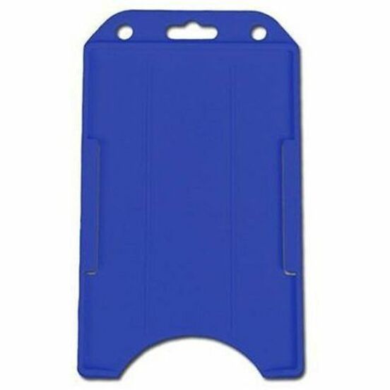 BLUE, VERTICAL, SEMI-RIGID, CARD HOLDER