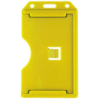 YELLOW, 2-SIDED VERT MULTI CARD HOLDER,