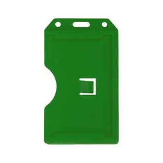 GREEN, 2-SIDED VERT MULTI CARD HOLDER, S