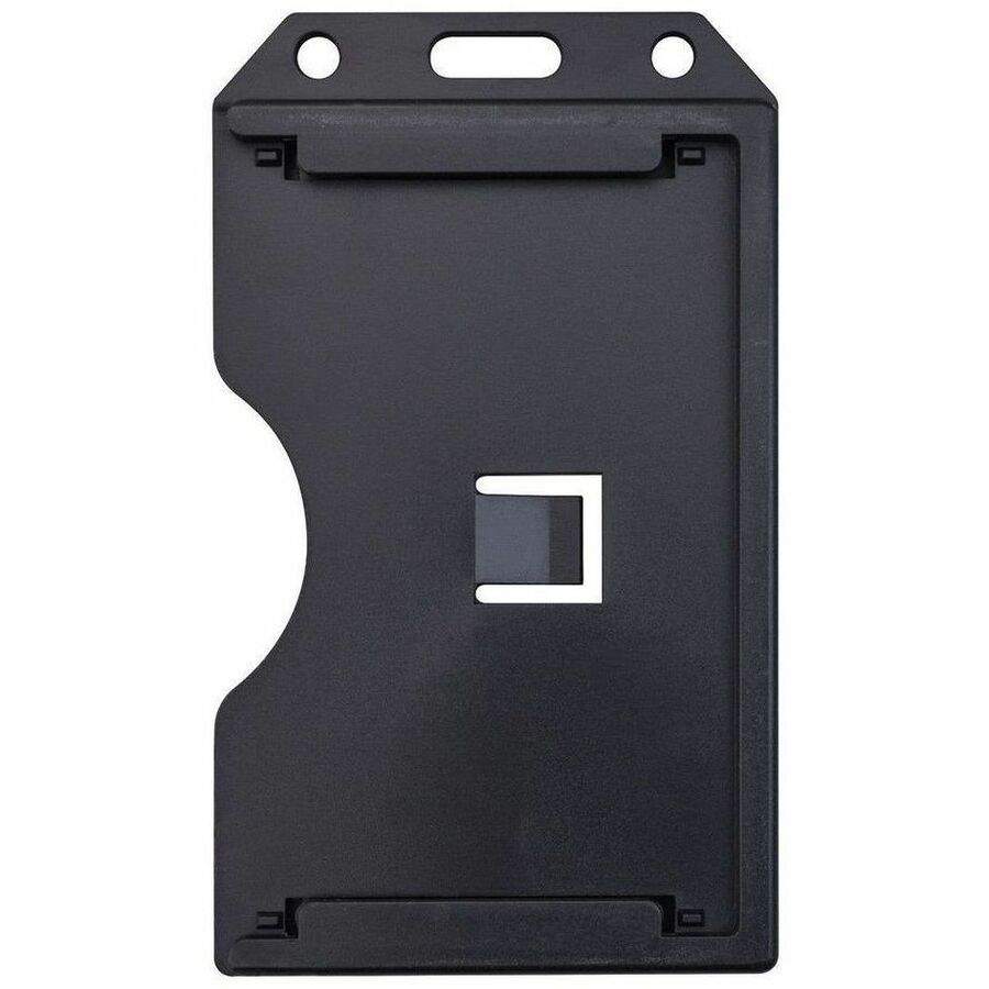 BADGE HOLDER, BLACK, 2-SIDED VERT MULTI CARD HOLDER, SIDE LOAD, MINIMUM ORDER QU