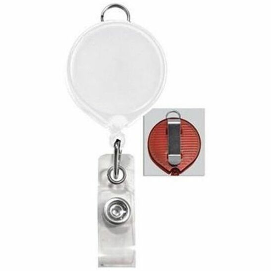WHITE, 30MM BILLBOARD LOGOREEL BADGE REE