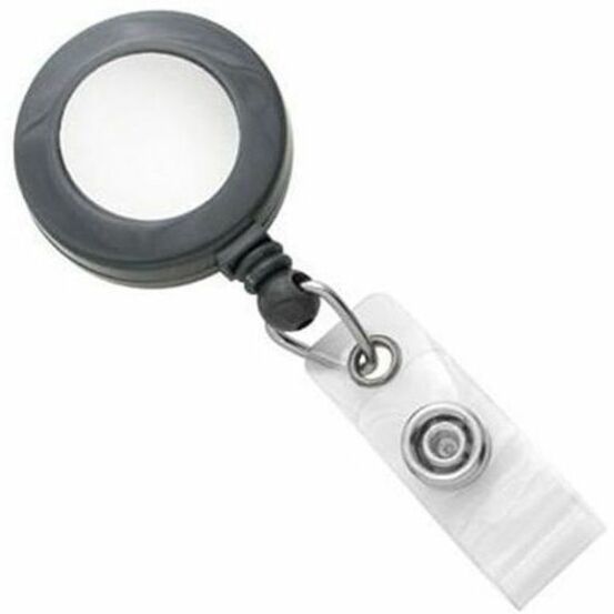 GREY, 1-1/4IN (32MM), PLASTIC CLIP-ON BA