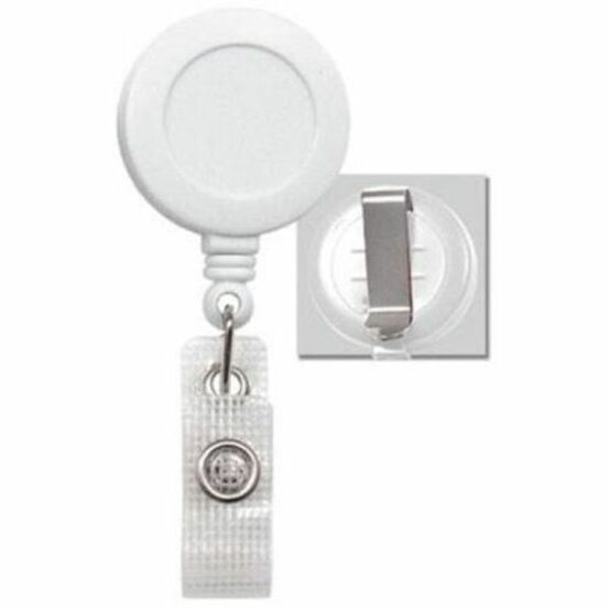 WHITE, 1-1/4IN (32MM), PLASTIC CLIP-ON B