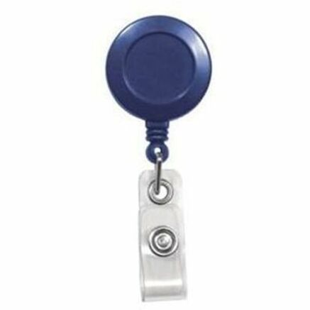 BLUE, ROUND SPRING CLIP REEL, NO STICKER
