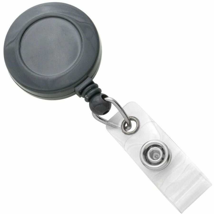 GREY, 1-1/4IN (32MM), PLASTIC CLIP-ON BA