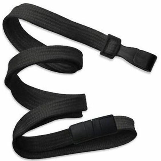 BLACK, 3/8IN (10MM), FLAT BRAIDED, WOVEN