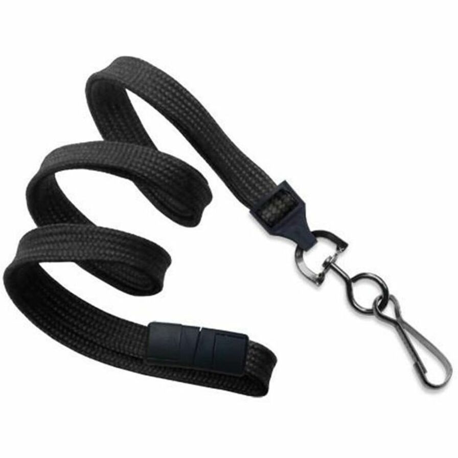 BLACK, 3/8IN FLAT WOVEN NYLON BREAK-AWAY