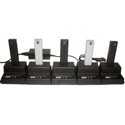 5 BAY CHARGER FOR CF-18/19. BATTERIES WILL CHARGE SIMULTANEOUSLY. 120 WATT AC AD