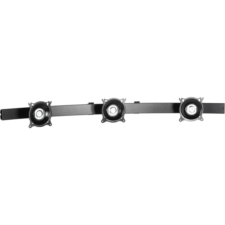 TRIPLE MONITOR POLE CLAMP BLACK