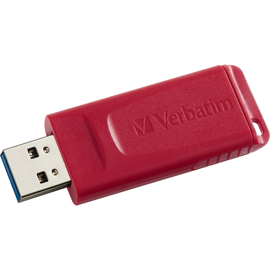USB Flash Drive, Retractable, Security Feature, 16GB, RD