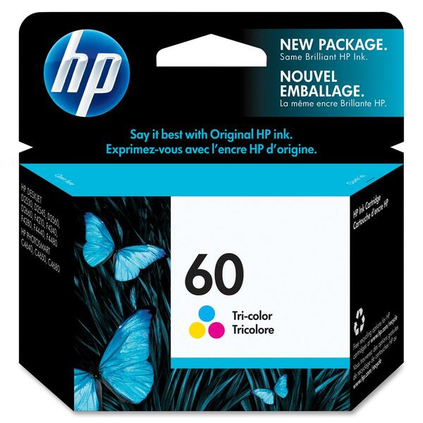 HP 60 Tri-colour Original Ink Cartridge (CC643WN)
